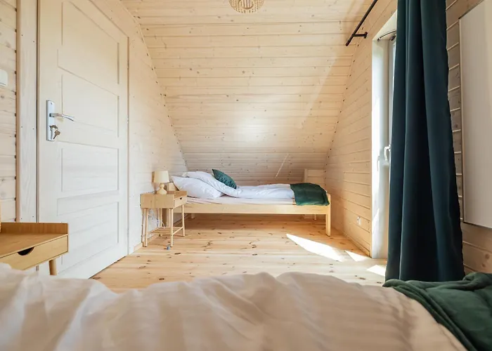 بيت للعطل Natura - Caloroczne Drewniane, Rowery, Hulajnogi, E-foil, Balie Z Hydromasazem, Sprzet Do Polawiania Bursztynu يانتار